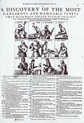 "A legveszedelmesebb és legátkozottabb tantételek felfedezése, amelyek e néhány emberen belül elterjedtek", 1647-ben jelent meg.